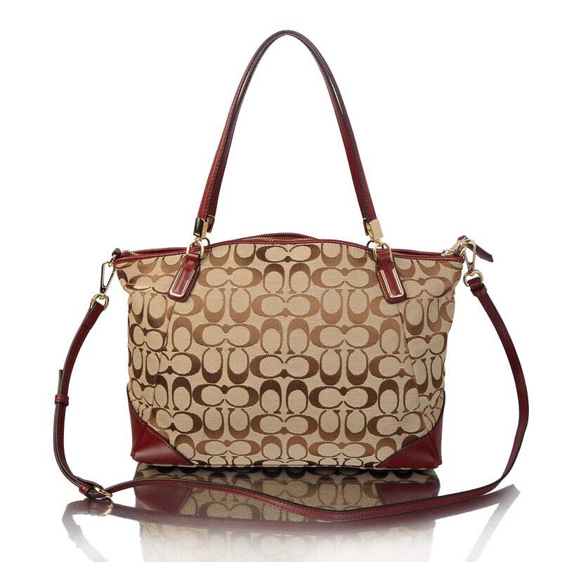 European Style Coach Edie Shoulder Bag In Signature Jacquard | Women - Click Image to Close